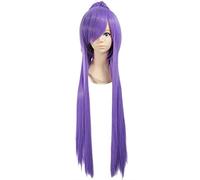 Perruque Cosplay Anime，Gintama Gakupo Perruque，Long Purple Perruque，Avec Filet de Cheveux Gratuit，Pour Fête Carnaval Halloween Perruques(Size:Style 2)