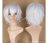 Perruque cosplay Anime Gintama Kagura Yoshihara Orange rouge perruques tressées courtes Halloween Costume Cosplay résistant à la chaleur cheveux synthétiques taille unique PL-687-23