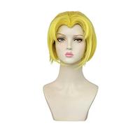 Perruque Cosplay Anime，Identity V Acrobat Mike Morton Perruque，Short Golden Perruque，avec Filet de Cheveux Gratuit，pour Fête Carnaval Halloween Perruques