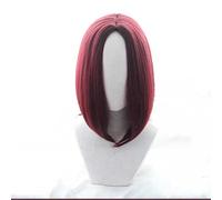 Perruque Cosplay Anime,Identity V The Mind's Eye Helena Adams Perruque,Red Bob Perruque,avec Filet de Cheveux Gratuit,pour Fête Carnaval Halloween Perruques