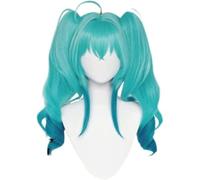 Perruque Cosplay Anime Miku Teufel, Avec Clip Longue Queue De Cheval Miku Little Devil Halloween Costume Party