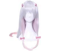 Perruque Cosplay Anime Pour Perruques Synthétiques Résistantes À La Chaleur Izumi Sagiri Pour Jeu De Rôle De Fête De Costume D'halloween Avec Bonnet De Perruque