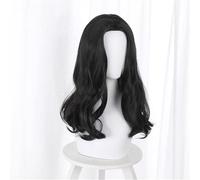 Perruque Cosplay Anime Pour Pieck Finger Cheveux Synthétiques Noirs Résistants À La Chaleur Avec Partie Centrale Perruque Longue Vague Unisexe Halloween Fête De Noël
