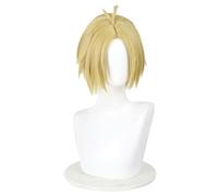 Perruque Cosplay Anime Pour SAKAMOTO DAYS Asakura Shin Blond Accessoire Cheveux Mi-longs Unisexe Pour Fête Halloween Noël