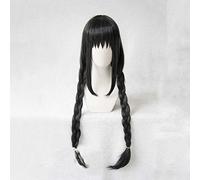 Perruque Cosplay Anime,Puella Magi Madoka Magica Homura Akemi Perruque,Black Long Perruque,avec Filet de Cheveux Gratuit,pour Fête Carnaval Halloween Perruques(Size:Style 2)
