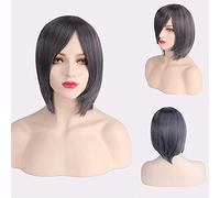 Perruque cosplay cheveux courts épaissi visage fermé cheveux courts couleur bobo coiffure couleur : 3021-01/couleur mélangée