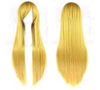 Perruque Cosplay Cos perruque colorée longue perruque de cheveux raides perruque Anime 80Cm perruque colorée, modèle de prix de gros inférieur 2