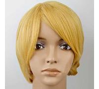 Perruque Cosplay,Fullmetal Alchemist Riza Hawkeye Cosplay Anime Perruque,yellow Perruque,Avec Filet de Cheveux Gratuit,Pour Fête Carnaval Halloween Perruques