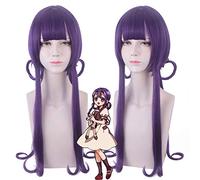 Perruque cosplay Hanako-kun liée aux toilettes Anime 75 cm violet Akane Aoi cheveux synthétiques Halloween carnaval Jibaku Shounen perruque + bonnet de perruque perruque Hanako kun PL-202