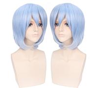 Perruque cosplay IDOLiSH7 avec anneau à quatre feuilles Ninejo Tian Nanase Lu inversé Cheveux courts bouclés Couleur : PL-614 anneau à quatre feuilles