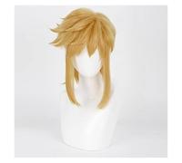 Perruque Cosplay,Perruque de fête,Perruque de dégu Perruques de cosplay Link de la légende de Zelda Breath of the Wild, perruques dorées for fête