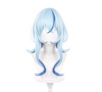 Perruque Cosplay Pour Femme Pour Le Gardien De Rivage Longues Perruques De Cheveux Raides Dégradés Bleus Blancs Fête D'halloween Halloween Noël