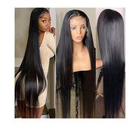 Perruque Cosplay Pour femmes Perruque de dentelle droite HD perruque de cheveux humains avant de lacet 180% cheveux brésiliens Remy pré-plumés 8-38" de long perruques frontales de dentelle transparent