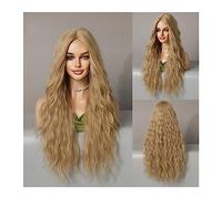Perruque Cosplay Pour femmes Perruques synthétiques longues ondulées bouclées for femmes perruques synthétiques naturelles à mi-raie utilisation quotidienne résistant à la chaleur Glamour perruque