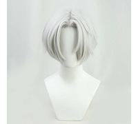 Perruque Cosplay pour Tokyo Revengers Izana Kurokawa Cosplay Perruque，Anime Perruque Cosplay Anime Wig Homme Femme Cosplay Perruques Déguisements Halloween Silver gray Short wig