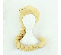 Perruque Cosplay princesse emmêlée 120 cm 47"Blonde Super longue perruque de cheveux synthétiques raiponce + bonnet de perruque WG065
