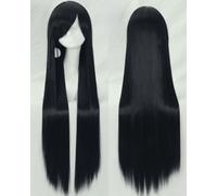 Perruque cosplay universelle 100 cm couleur longs cheveux droits cos animation fil haute température 099 couleur : rose net 005 [1 mètre]