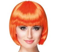 perruque coupe cheveux carré frange orange femme - boland 85893 0 G