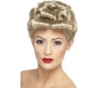 Perruque courte blonde vintage femme taille unique blond G