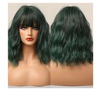 Perruque courte Bobo avec franges latérales Silky Grey Brown Blonde Perruques synthétiques compatible with femmes Daily Party Cosplay Utilisez la résistance à chaleur(SS170-1)