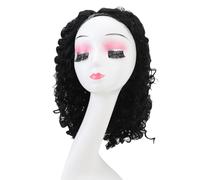 Perruque courte bouclée à la mode, perruque en Fiber résistante aux hautes températures, perruque douce et rebondissante réutilisable pour un usage quotidien, une Date de travail