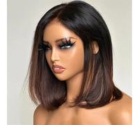 Perruque Courte, Coupe Au Carré, Perruque Brésilienne Remy, Coupe Au Carré Courte, Coupe Au Carré Rouge, Pour Femmes Honey Blonde 16inch#180