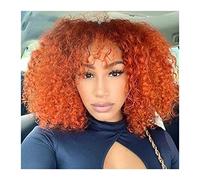 Perruque courte courte bob bouclé coquine avec frange 10-16 "Curl Human Hair Wigs pour femmes noires Brésilien Remy Hair Machine Full Machine Curl Perruques Grey pour femmes (5 16 pouces)