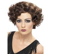 Perruque Courte Noire Pour Femmes Années 1920 Accessoire De Costume Flapper