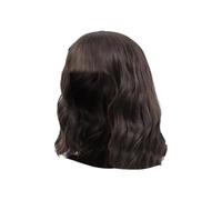 Perruque courte ondulée pour femme - Perruque synthétique tendance pour le quotidien - Avec texture naturelle - Perruque bouclée aérée pour cheveux fins - Cheveux synthétiques confortables - Perruque