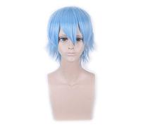 Perruque courte or jaune gris bleu marron vin rouge Orange haute température fibre synthétique perruques Costume fête Cosplay perruque PL-002-37