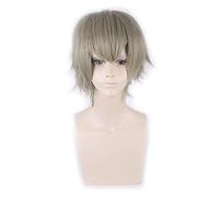Perruque courte or jaune gris bleu marron vin rouge Orange haute température fibre synthétique perruques Costume fête Cosplay perruque PL-002-49