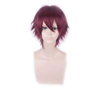 Perruque courte or jaune gris bleu marron vin rouge Orange haute température fibre synthétique perruques Costume fête Cosplay perruque PL-002-39