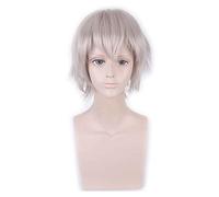 Perruque courte or jaune gris bleu marron vin rouge Orange haute température fibre synthétique perruques Costume fête Cosplay perruque PL-002-31