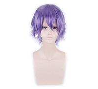 Perruque courte or jaune gris bleu marron vin rouge Orange haute température fibre synthétique perruques Costume fête Cosplay perruque PL-002-42