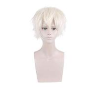 Perruque courte or jaune gris bleu marron vin rouge Orange haute température fibre synthétique perruques Costume fête Cosplay perruque PL-002-56