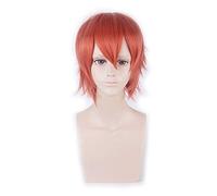 Perruque courte or jaune gris bleu marron vin rouge Orange haute température fibre synthétique perruques Costume fête Cosplay perruque PL-002-46