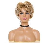 Perruque Courte Perruque Synthétique Avec Frange Racine Foncée Couleur Ombrée Haute Densité Titre Naturel Résistant À La Chaleur Perruque De Cheveux Pour Femmes Rêve Gris Perruques Pour Femmes (2906