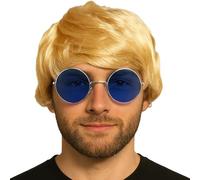 Perruque courte pour homme adulte - Costume des années 60, 70, 80 - Blond