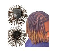 Perruque courte pour homme Postiche for homme avec dreadlocks T2/30, couleur ombrée, base peau complète, 20 cm, postiche en cheveux humains indiens Couverture de tache chauve(7x10)
