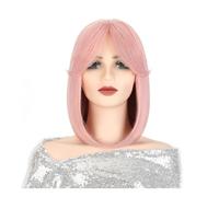 Perruque Couvre-tête de perruque, perruque universelle Cos for femmes, couvre-tête complet à frange naturelle à la mode Perruques quotidiennes(F)