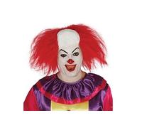 Fiestas Guirca – Perruque clown GUI4976 – crâne chauve avec cheveux rouges – boîte conteneur