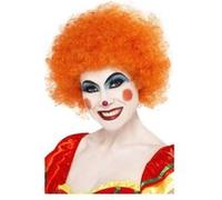 Perruque Crazy Clown Fou Orange - Orange or G