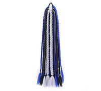 Perruque Crotchet Tresses Perruques Synthétiques Dreadlocks Tresses Cheveux 60 Cm De Long Dreadlock Perruque Twist Perruques Pour Femmes Noires Cheveux Synthétiques Gris Perruques Pour Femmes (B)