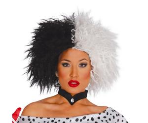 PERRUQUE CRUELLE DIABOLIQUE ENFER DALMATIENS FEMME