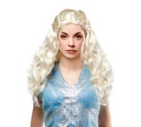 Perruque Daenerys Targaryen Game Of Thrones Femme Longue Blonde Ondulée Costume