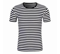 Perruque de carnaval à manches courtes - Pure Shirt - Coupe ample - Pour les couples - T-shirt - Body pour femme, Noir , XXL