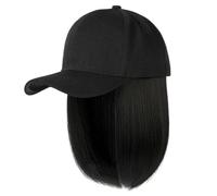 Perruque de casquette de baseball avec extensions cheveux, perruque synthétique, chapeau réglable, aspect naturel, résistant à la chaleur, perruques synthétiques courtes pour le quotidien, les f