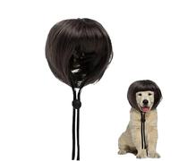 Perruque De Chat Faux Cheveux À Ajustement Réglable Avec Frange