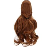 Perruque de cheveux de poupée style bouclé frange ordonnée bricolage coupe douce