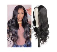 Perruque de cheveux humains haut de gamme, Perruque Body Wave for femme, cheveux brésiliens Remy, 25,4 à 66 cm, aspect naturel et port confortable(12inches)